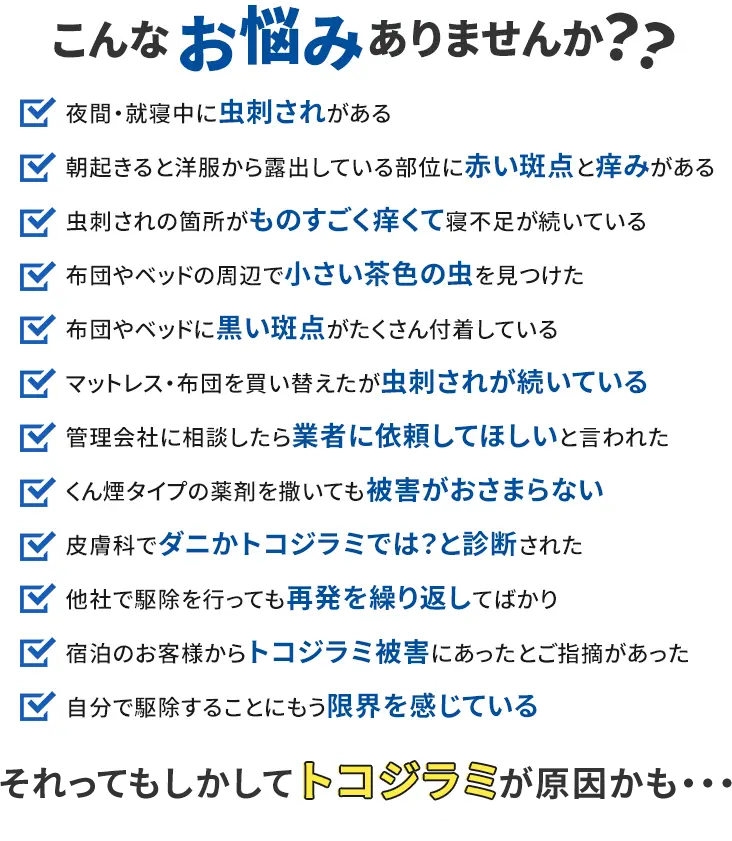 こんなお悩みありませんか？トコジラミの被害について他所では聞けない「本当の話」2