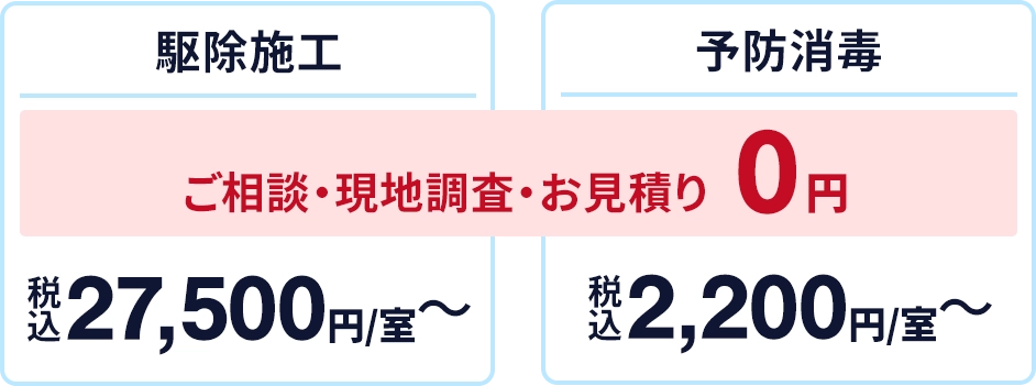 害虫駆除業者・駆除ザウルスの料金・費用